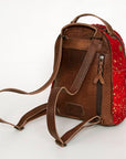 American Darling Hand Tooled Hair On Genuine Leather Women Bag Western Handbag Purse
