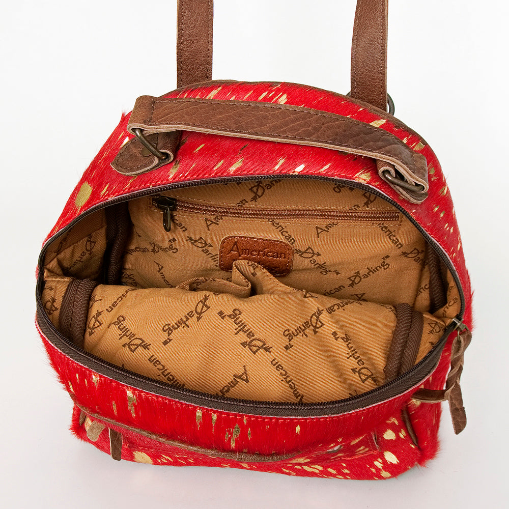 American Darling Hair On Genuine Leather Women Bag Western Handbag Purse