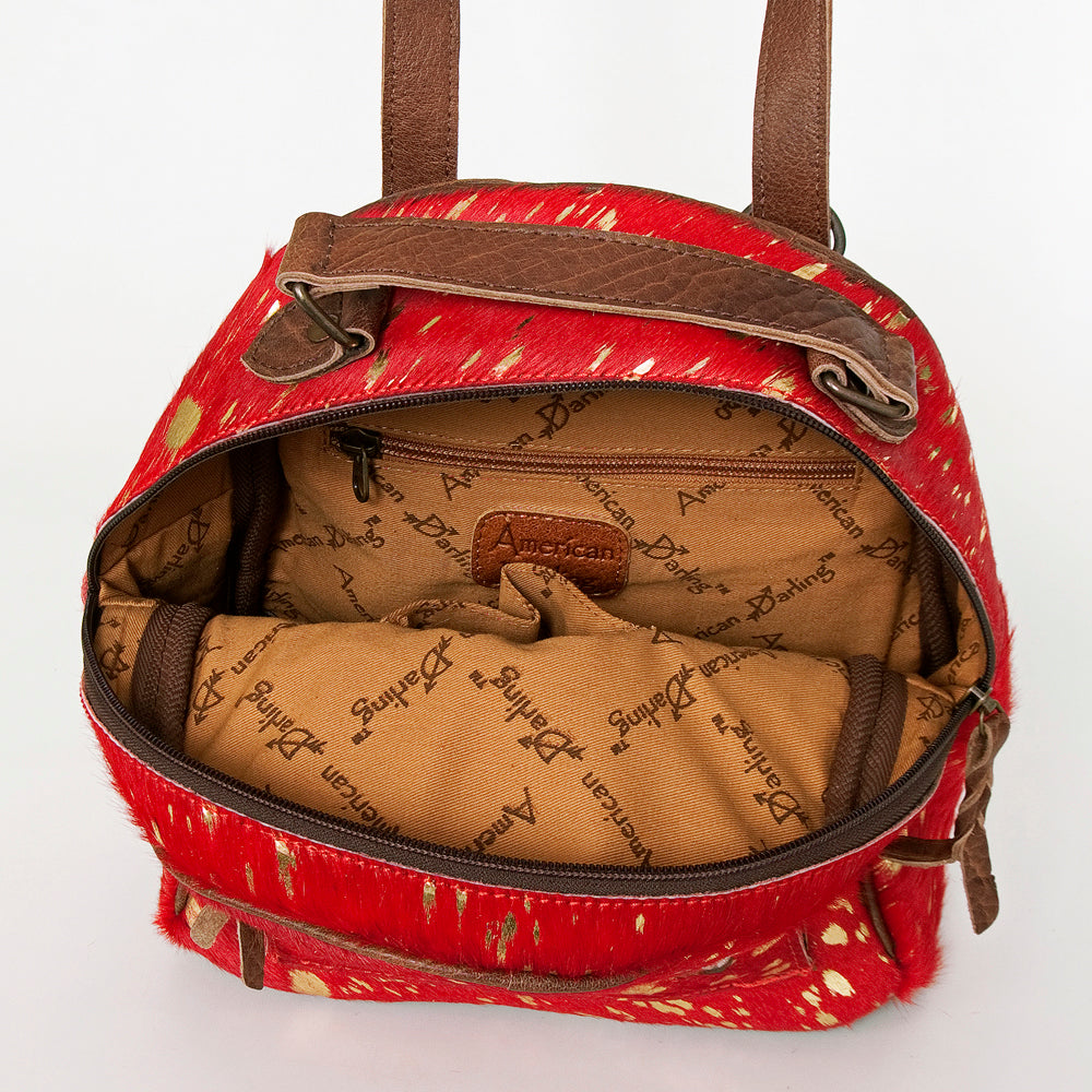 American Darling Hair On Genuine Leather Women Bag Western Handbag Purse