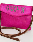 American Darling ADBGS178AD Envelope Hair-On Genuine Leather Women Bag Western Handbag Purse