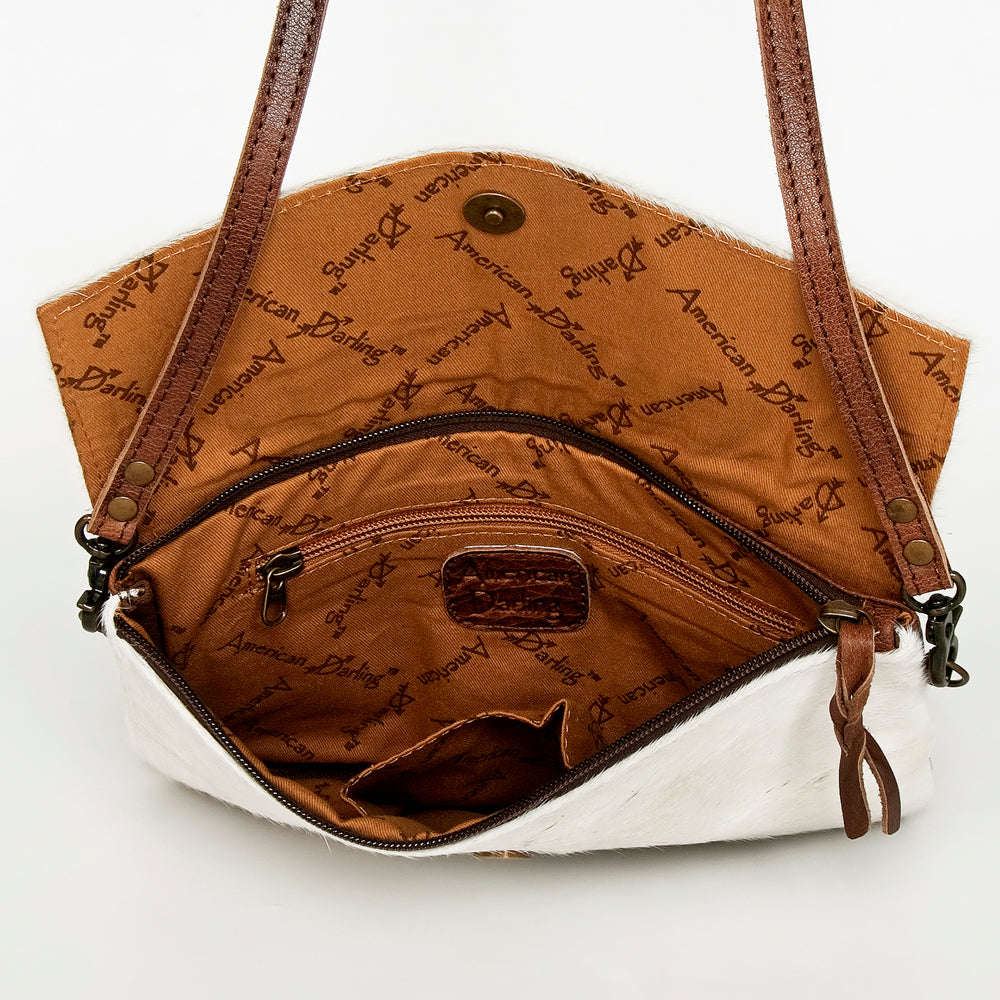 American Darling ADBGS178AG Envelope Hair-On Genuine Leather Women Bag Western Handbag Purse