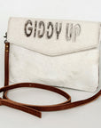American Darling ADBGS178AG Envelope Hair-On Genuine Leather Women Bag Western Handbag Purse