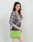American Darling ADBGS178AM Envelope Hair-On Genuine Leather Women Bag Western Handbag Purse
