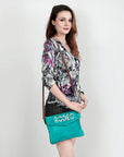American Darling ADBGS178AO Envelope Hair-On Genuine Leather Women Bag Western Handbag Purse