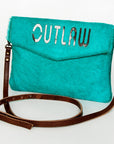 American Darling ADBGS178AR Envelope Hair-On Genuine Leather Women Bag Western Handbag Purse