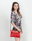 American Darling ADBGS178AS Envelope Hair-On Genuine Leather Women Bag Western Handbag Purse