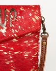 American Darling ADBGS178AT Envelope Hair-On Genuine Leather Women Bag Western Handbag Purse