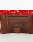American Darling ADBGS178AT Envelope Hair-On Genuine Leather Women Bag Western Handbag Purse