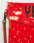 American Darling ADBGS178AU Envelope Hair-On Genuine Leather Women Bag Western Handbag Purse