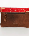 American Darling ADBGS178AU Envelope Hair-On Genuine Leather Women Bag Western Handbag Purse