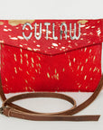 American Darling ADBGS178AV Envelope Hair-On Genuine Leather Women Bag Western Handbag Purse