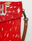 American Darling ADBGS178AV Envelope Hair-On Genuine Leather Women Bag Western Handbag Purse