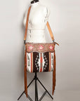 American Darling ADBGZ639 Signature Crossbody Hand Tooled Saddle Blanket Genuine Leather Women Bag Western Handbag Purse