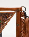 American Darling Clear Bag Hand Tooled Genuine Leather Women Bag Western Handbag Purse