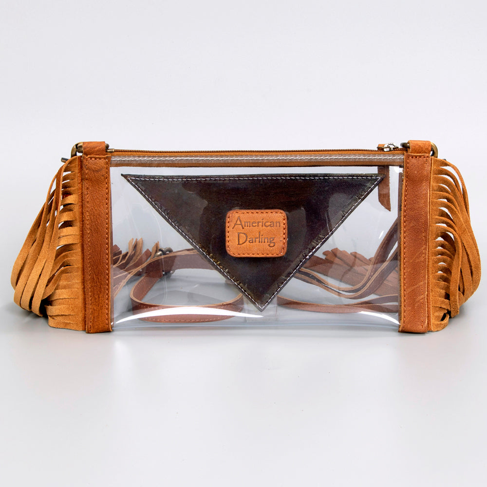 American Darling Clear Bag Hand Tooled Genuine Leather Women Bag Western Handbag Purse