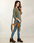American Darling Clear Bag Hand Tooled Genuine Leather Women Bag Western Handbag Purse