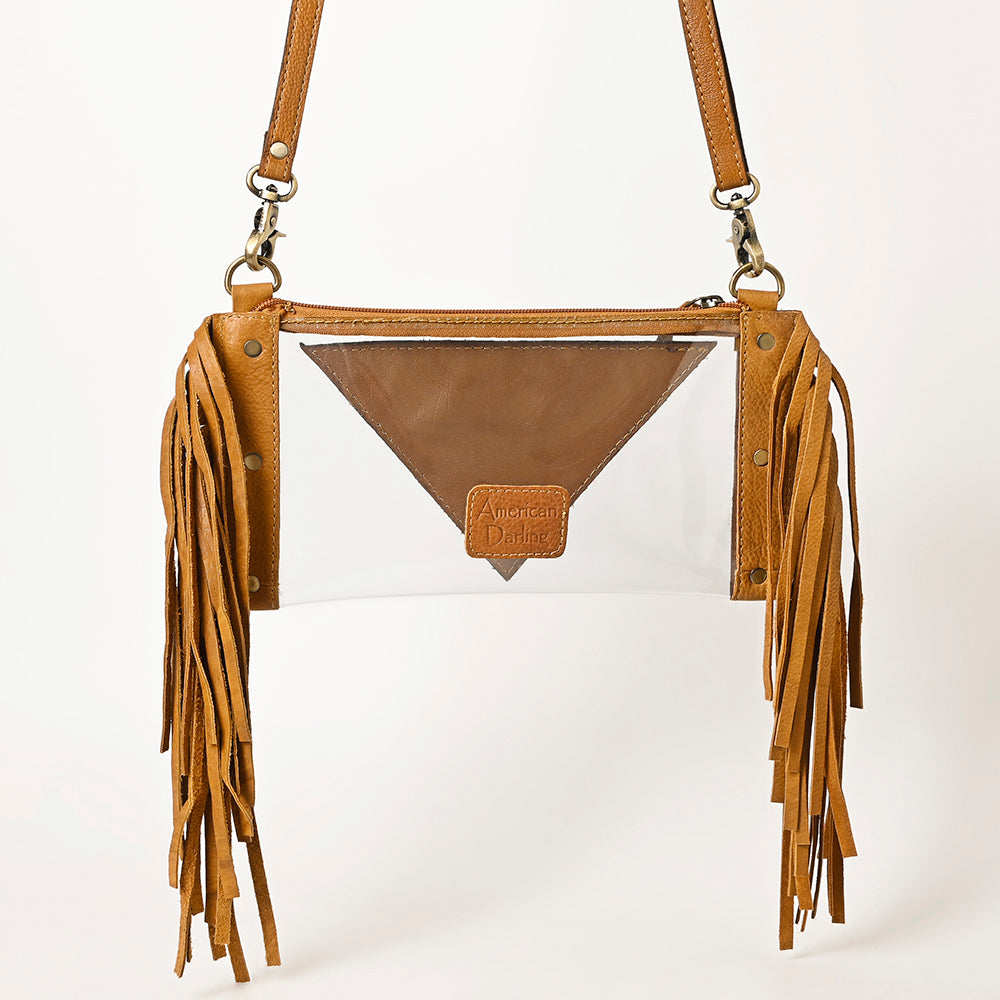American Darling Clear Bag Hand Tooled Genuine Leather Women Bag Western Handbag Purse