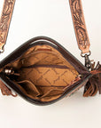American Darling Clutch Hand Tooled Hair on Genuine Leather Western Women Bag Handbag Purse | Purses for Cute