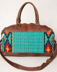 American Darling Duffel Saddle Blanket Genuine Leather Women Bag Western Handbag Purse