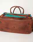 American Darling Duffel Saddle Blanket Genuine Leather Women Bag Western Handbag Purse