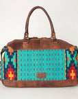 American Darling Duffel Saddle Blanket Genuine Leather Women Bag Western Handbag Purse
