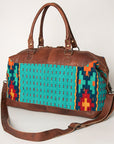 American Darling Duffel Saddle Blanket Genuine Leather Women Bag Western Handbag Purse