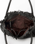 Never Mind Nmbgm110F Tote Vintage Handmade Genuine Cowhide Leather Women Bag Western Handbag Purse