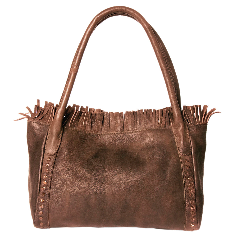 Never Mind Nmbgm110G Tote Vintage Handmade Genuine Cowhide Leather Women Bag Western Handbag Purse