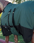Hilason 600D Winter Waterproof Horse Turnout Blanket Belly Wrap Hunter Green