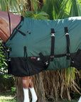 Hilason 600D Winter Waterproof Horse Turnout Blanket Belly Wrap Hunter Green