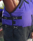 Hilason 600D Winter Waterproof Horse Turnout Blanket Belly Wrap Purple