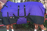 Hilason 600D Winter Waterproof Horse Turnout Blanket Belly Wrap Purple