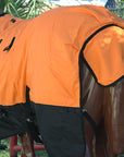 Hilason 600D Winter Waterproof Horse Turnout Blanket Belly Wrap Orange