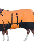 Hilason 600D Winter Waterproof Horse Turnout Blanket Belly Wrap Orange