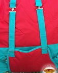 Hilason 600D Winter Waterproof Horse Turnout Blanket Belly Wrap Red & Turquoise