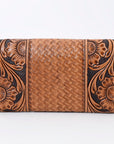 OHLAY WALLET Hand Tooled Genuine Leather women bag western handbag purse