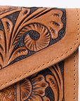 OHLAY WALLET Hand Tooled Genuine Leather women bag western handbag purse
