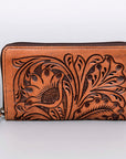 OHLAY WALLET Hand Tooled  Genuine Leather women bag western handbag purse