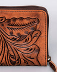 OHLAY WALLET Hand Tooled  Genuine Leather women bag western handbag purse