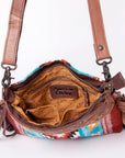 American Darling Signature Crossbody Hand Tooled Saddle Blanket Genuine Leather Women Bag Western Handbag Purse