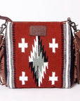 American Darling Signature Crossbody Hand Tooled Saddle Blanket Genuine Leather Women Bag Western Handbag Purse