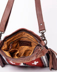 American Darling Signature Crossbody Hand Tooled Saddle Blanket Genuine Leather Women Bag Western Handbag Purse