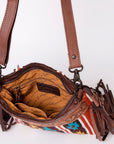 American Darling Signature Crossbody Hand Tooled Saddle Blanket Genuine Leather Women Bag Western Handbag Purse