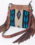 American Darling Signature Crossbody Hand Tooled Saddle Blanket Genuine Leather Women Bag Western Handbag Purse
