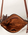 American Darling Small Crossbody Saddle Blanket Genuine Leather women bag western handbag purse
