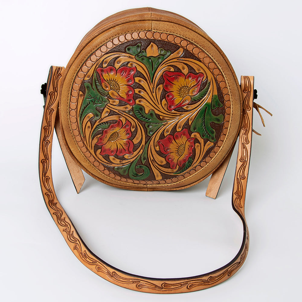 American Darling Hand Tooled Genuine Leather Women Bag Western Handbag Purse
