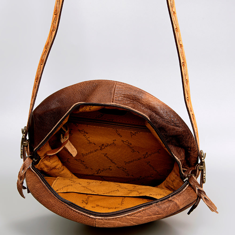 American Darling Hand Tooled Genuine Leather Women Bag Western Handbag Purse