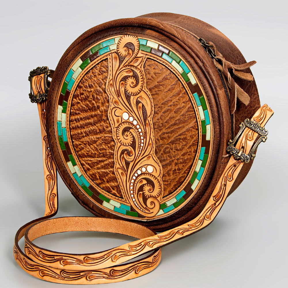 American Darling Hand Tooled Genuine Leather Women Bag Western Handbag Purse
