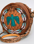 American Darling Hand Tooled Genuine Leather Women Bag Western Handbag Purse