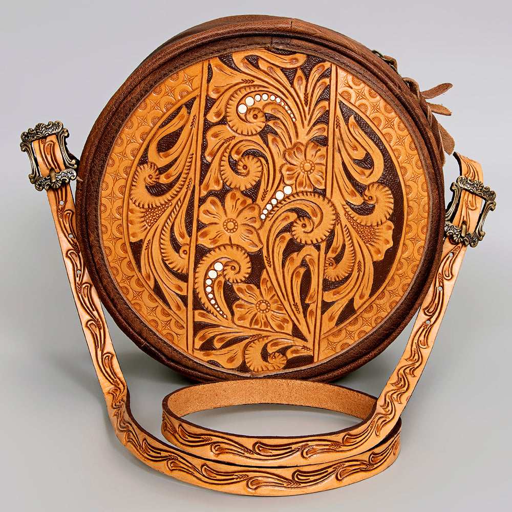 American Darling Hand Tooled Genuine Leather Women Bag Western Handbag Purse